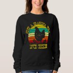 Just A Grandpa Who Loves Chickens Retro Farmer Sweatshirt<br><div class="desc">Just A Grandpa Who Loves Chickens Retro Farmer</div>