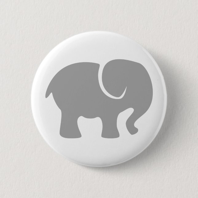 Just a Gray Elephant Button (Front)