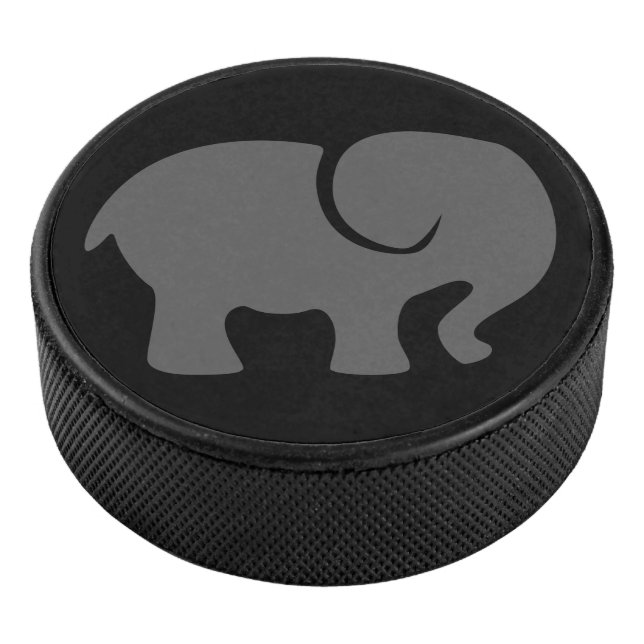 Just a Grey Elephant Hockey Puck (3/4)