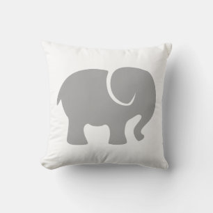 Just a Grey Elephant Throw Pillow