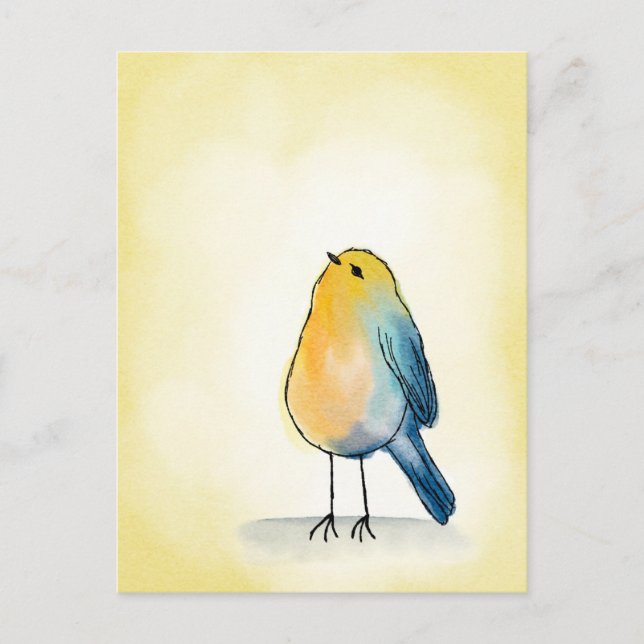 Just a happy little bird  postcard (Front)