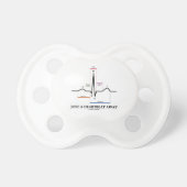 Just A Heartbeat Away (EKG/ECG Humor) Pacifier (Front)