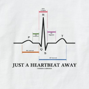 Just A Heartbeat Away (EKG/ECG) T-Shirt