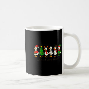 Just A Jolly Cute Goose Funny Merry Goosemas Chris Coffee Mug