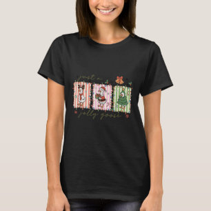Just A Jolly Goose Funny Goose Santa Reindeer Cute T-Shirt