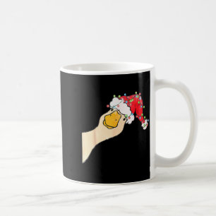 Just A Jolly Goose Funny Silly Goose Santa Christm Coffee Mug