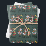 Just A Jolly Goose Patchwork Christmas Duck Funny  Wrapping Paper Sheets<br><div class="desc">Just A Jolly Goose Patchwork Christmas Duck Funny</div>