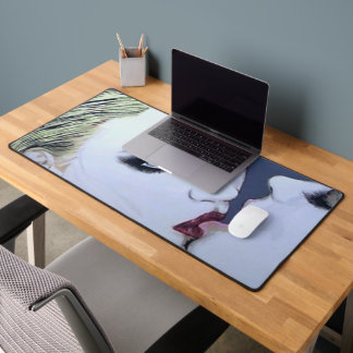 'Just a Kiss' Painting on a  Desk Mat