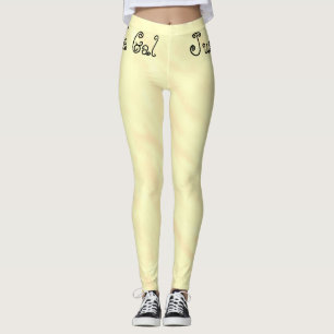 Just A Leggings Kinda Gal Lemon Watercolor Legging