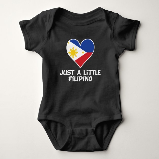 Just A Little Filipino Baby Bodysuit (Front)