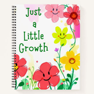 Just a Little Growth – Floral Notebook