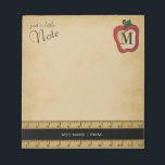 Just a Little Teacher Note<br><div class="desc">Notepad. 100% Customizable. Ready to Fill in the box(es) or Click on the CUSTOMIZE button to add, move, delete or change any of the text or graphics. Made with high resolution vector and/or digital graphics for a professional print. NOTE: (THIS IS A PRINT. All zazzle product designs are "prints" unless...</div>