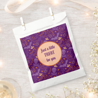 Just a Little Treat Halloween Pattern Favor Bag