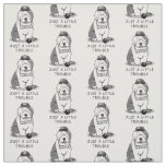 Just a Little Trouble Old English Sheepdog Gray 1 Fabric