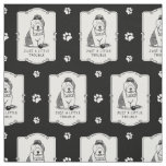 Just a Little Trouble Old English Sheepdog Gray 1 Fabric