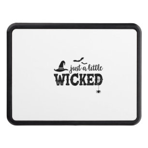 Just A Little Wicked Halloween Shirt for Women Wit Hitch Cover