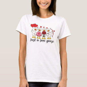 Just A Love Goose Cute Duck T-Shirt