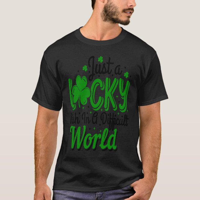 Just a Lucky Wish in a Difficult World C T-Shirt (Front)