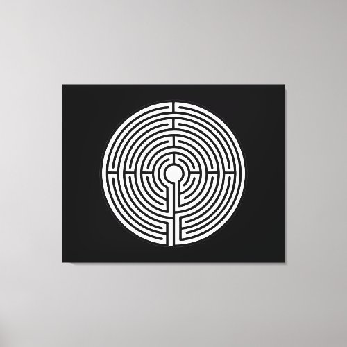 Just a Maze Circular Canvas Print