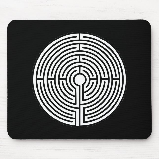 Just a Maze Circular Mouse Pad (Front)