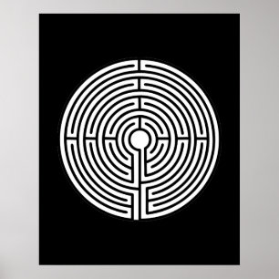 Just a Maze Circular Poster
