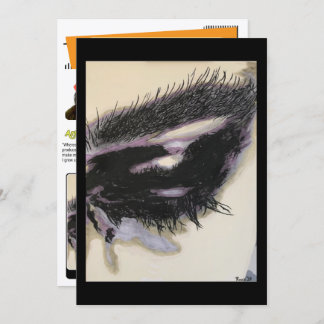 ‘Just a Memory’ Painting on a Small-Scale Print Invitation