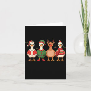 Just A Merry Goose Christmas Funny Holiday Farm An Card