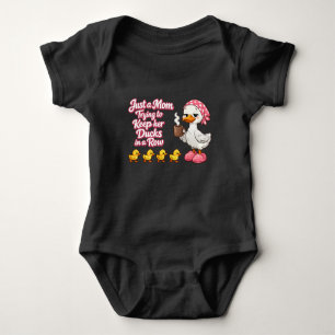 Just a mom trying to keep her ducks in a row baby bodysuit