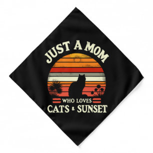 Just a mom who loves cats bandana