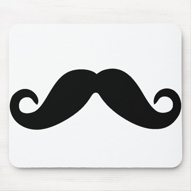 just a mustache mousepad (Front)