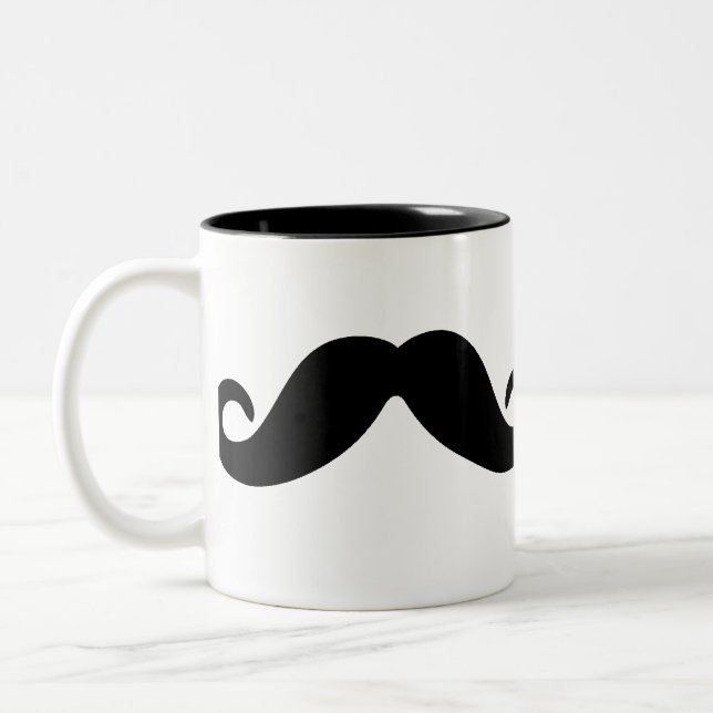 just a mustache mug (Left)