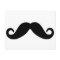 just a mustache postcard