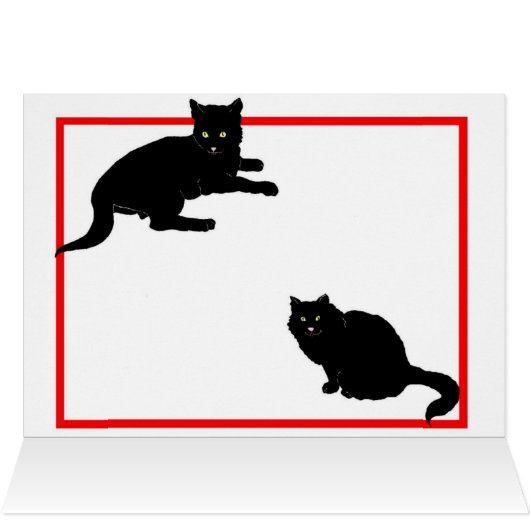 Just a Note Black Cats (Inside Horizontal (Top))