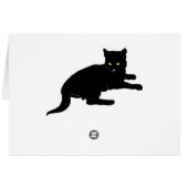 Just a Note Black Cats Cards (Back Horizontal)