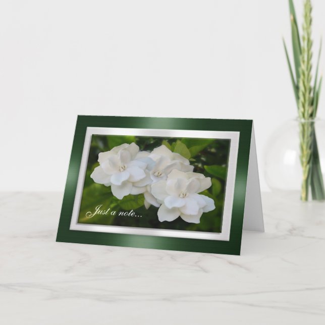 Just a note card Gardenia flowers Photography (Front)
