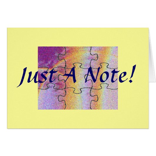Just A Note! Cards (Front Horizontal)