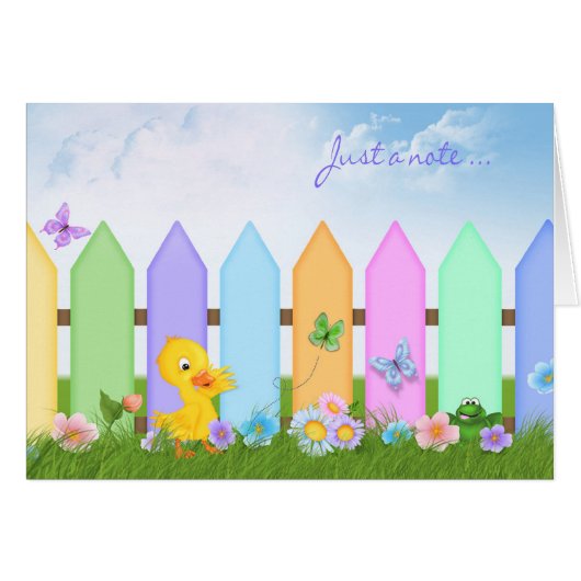 Just a Note Cards (Front Horizontal)