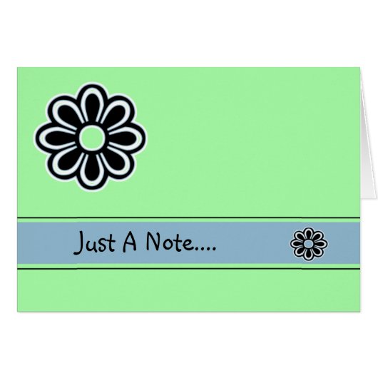 Just A Note Flower Cards (Front Horizontal)