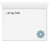 Just A Note Flower Cards (Inside Horizontal (Bottom))