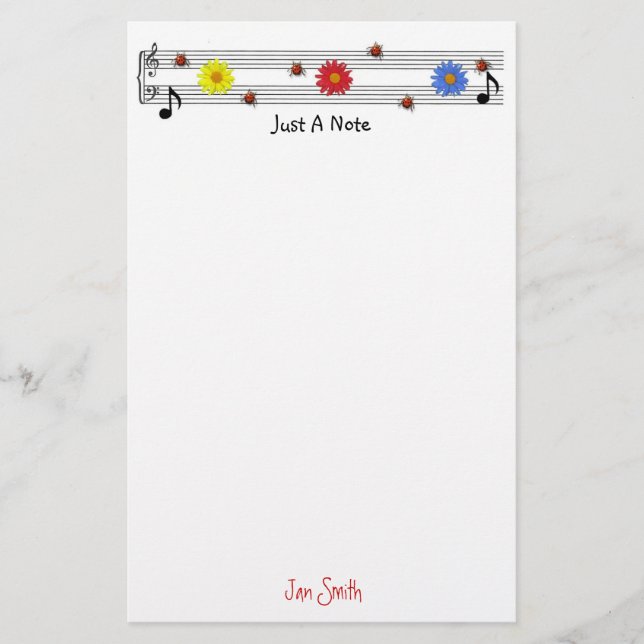 Just A Note Stationery (Front)