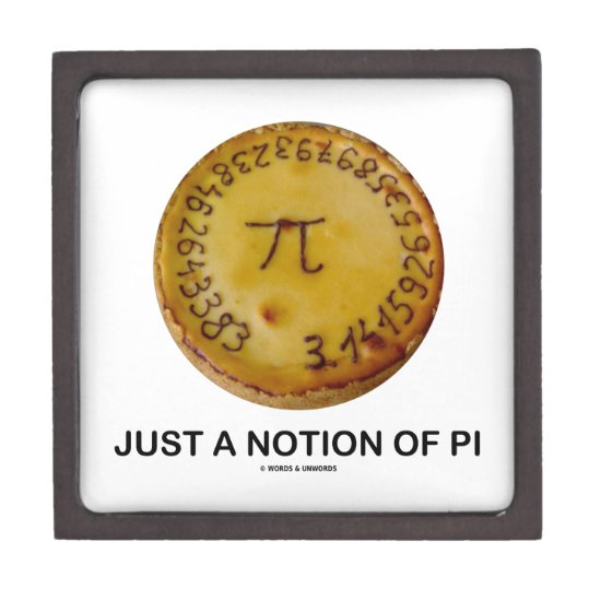 Just A Notion Of Pi (Pi On A Pie) Gift Box