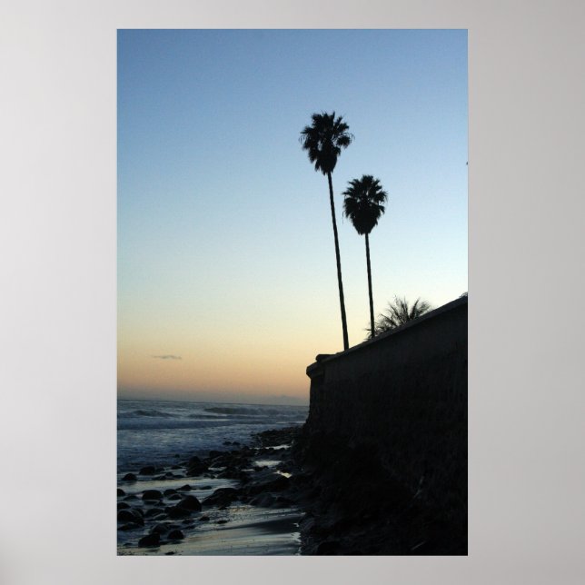 just a pair of palm trees poster (Front)