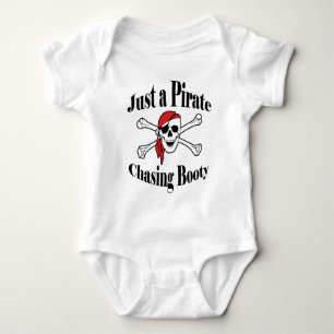 Just a Pirate Chasing Booty Baby Bodysuit