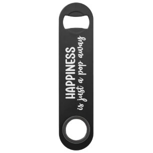 Just a Pop Away Beer Steel Bottle Opener