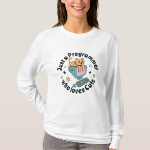 Just a programmer who loves cats T-Shirt