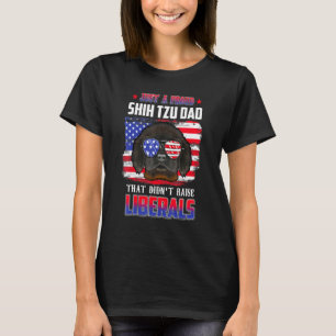 Just A Proud Tibetan Mastiff Dad Merica Dog 4th Of T-Shirt
