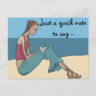 JUST A QUICK NOTE TO SAY POSTCARD