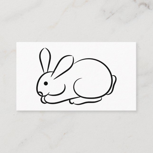 Just a Rabbit Business Card (Front)