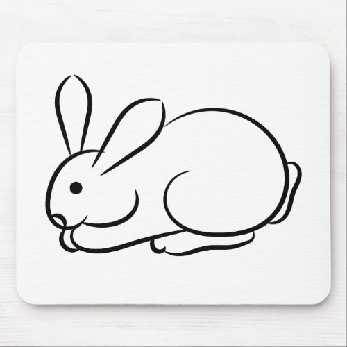 Just a Rabbit Mouse Pad
