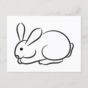 Just a Rabbit Postcard